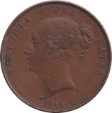 1848 PENNY ( GVF ) - PENNY - Cambridgeshire Coins