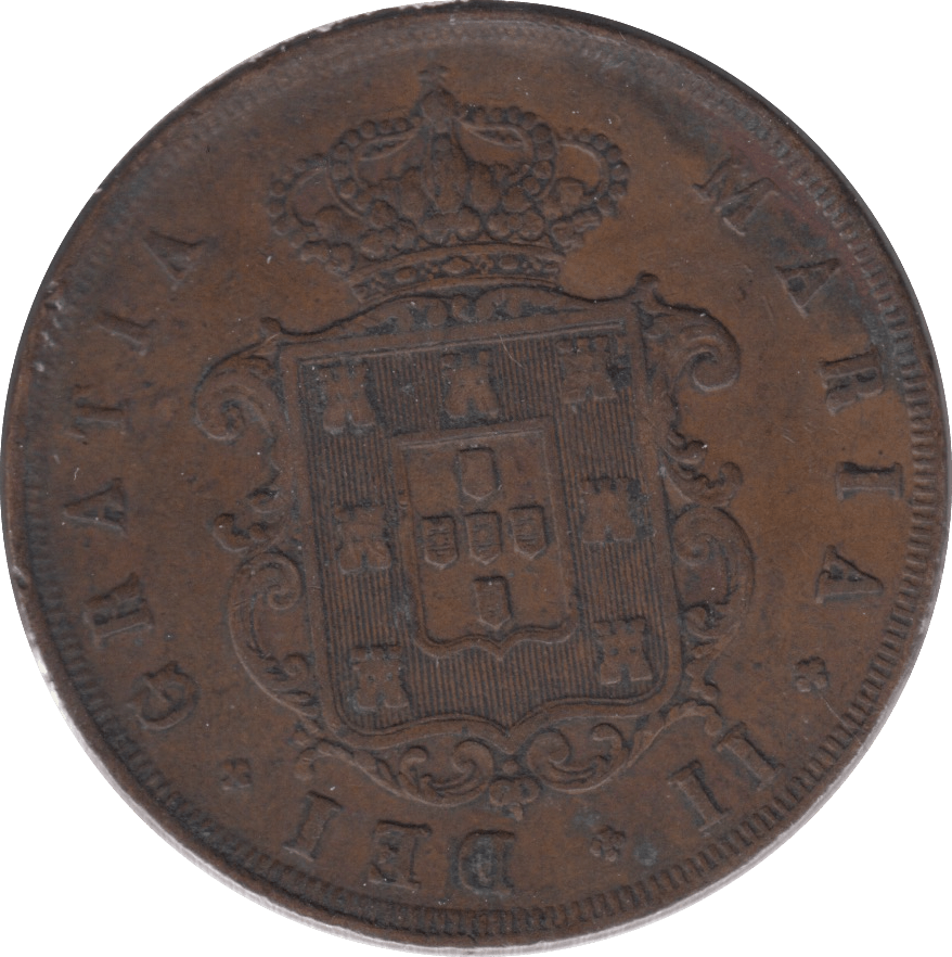 1848 PORTUGAL 20 REIS - WORLD COINS - Cambridgeshire Coins
