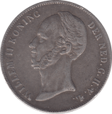 1848 SILVER NETHERLANDS 2 1/2 GULDEN - SILVER WORLD COINS - Cambridgeshire Coins