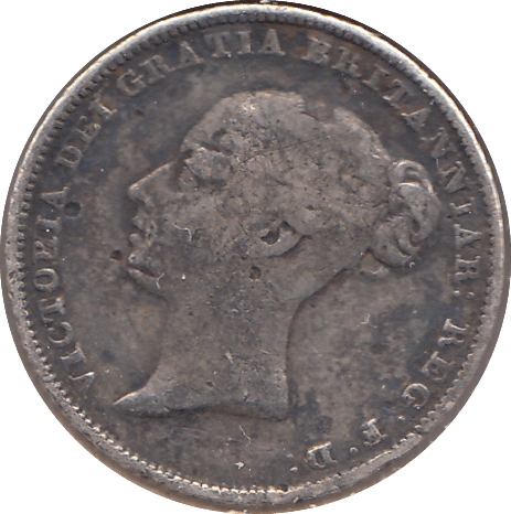 1848 SIXPENCE ( FINE ) - SIXPENCE - Cambridgeshire Coins