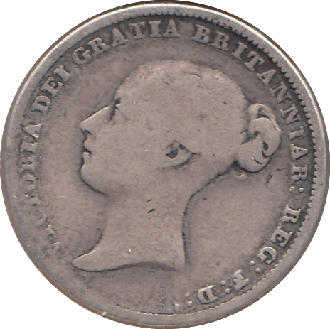 1848 SIXPENCE ( FINE ) - SIXPENCE - Cambridgeshire Coins