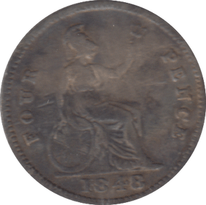 1848 THREEPENCE ( FINE ) - THREEPENCE - Cambridgeshire Coins