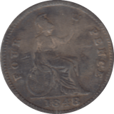 1848 THREEPENCE ( FINE ) - THREEPENCE - Cambridgeshire Coins