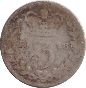 1848 THREEPENCE ( NF ) - WORLD COINS - Cambridgeshire Coins