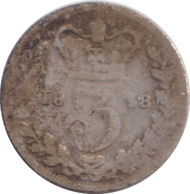 1848 THREEPENCE ( NF ) - WORLD COINS - Cambridgeshire Coins