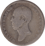 1849 25 CENTS NETHERLANDS - WORLD COINS - Cambridgeshire Coins