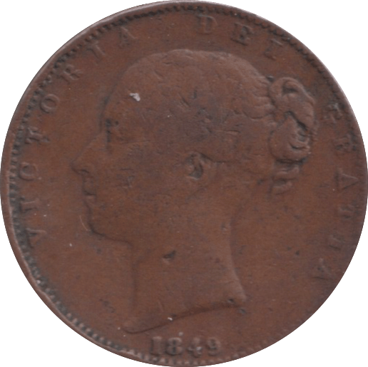 1849 FARTHING ( F ) - FARTHING - Cambridgeshire Coins