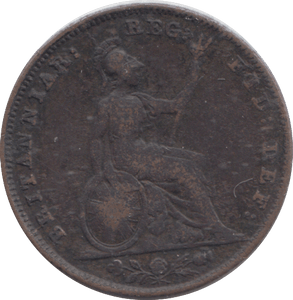 1849 FARTHING ( FINE ) - FARTHING - Cambridgeshire Coins