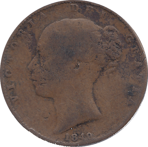 1849 FARTHING ( FINE ) - FARTHING - Cambridgeshire Coins