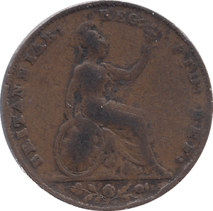1849 FARTHING ( FINE ) - FARTHING - Cambridgeshire Coins
