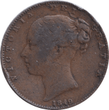 1849 FARTHING ( GF ) - FARTHING - Cambridgeshire Coins