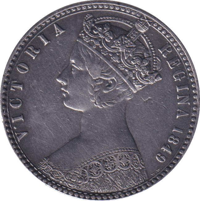 1849 FLORIN ( EF ) 2 - FLORIN - Cambridgeshire Coins