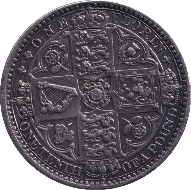 1849 FLORIN ( EF ) 2 - FLORIN - Cambridgeshire Coins