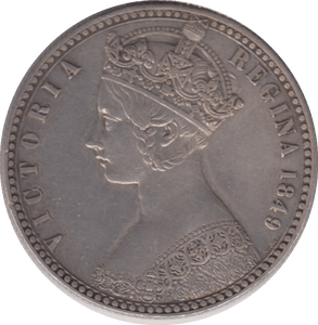 1849 FLORIN ( EF ) - FLORIN - Cambridgeshire Coins