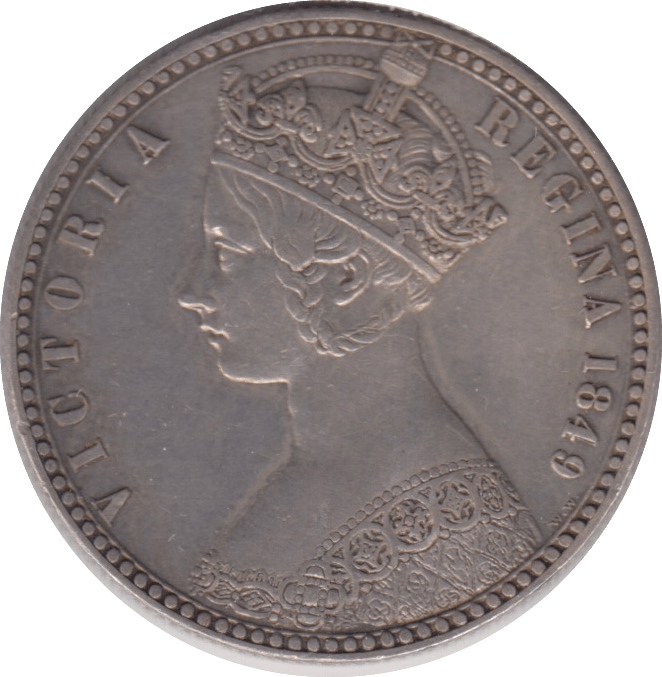 1849 FLORIN ( EF ) - FLORIN - Cambridgeshire Coins
