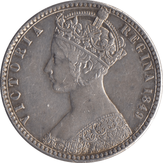 1849 FLORIN ( EF ) - FLORIN - Cambridgeshire Coins