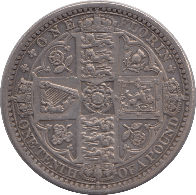 1849 FLORIN ( EF ) - FLORIN - Cambridgeshire Coins