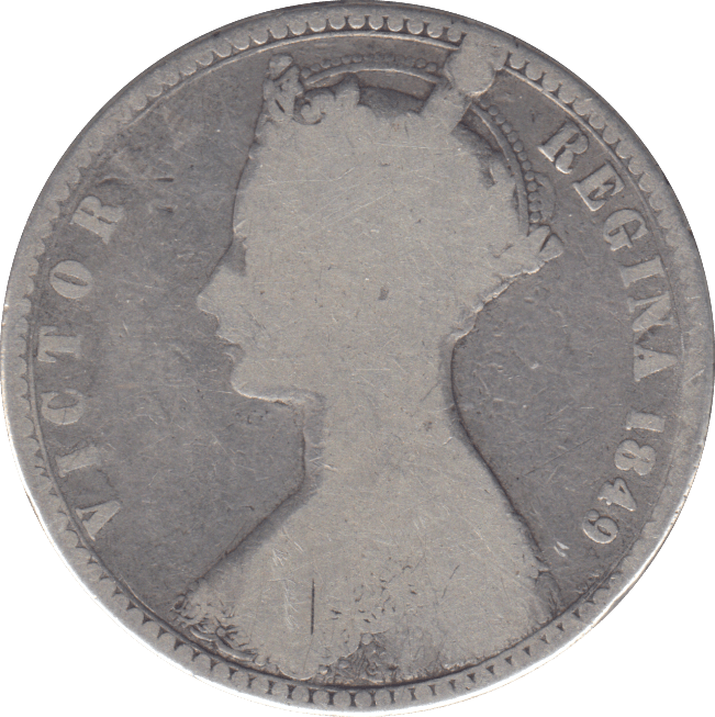 1849 FLORIN ( FINE ) - FLORIN - Cambridgeshire Coins