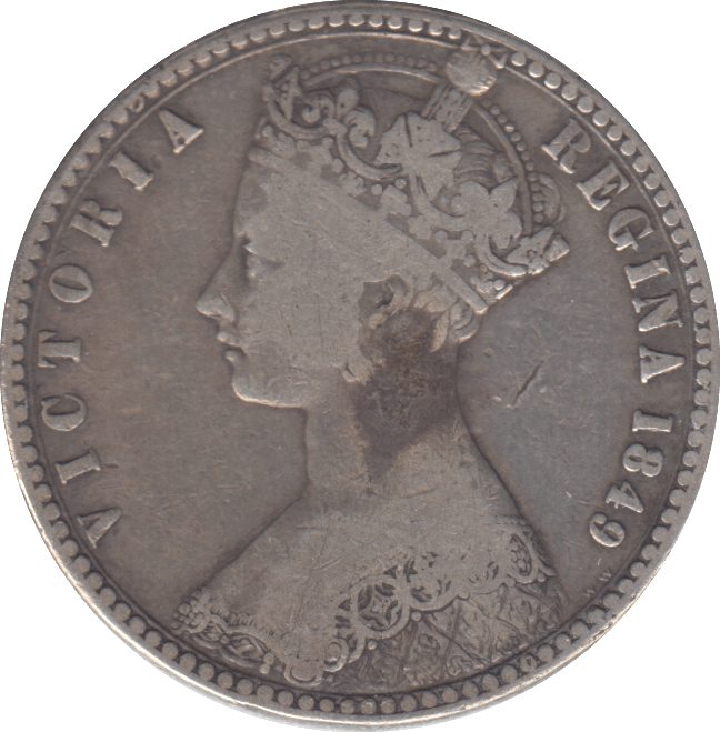 1849 FLORIN ( GF ) - FLORIN - Cambridgeshire Coins
