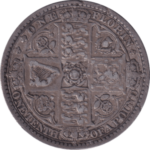 1849 FLORIN ( GF ) - FLORIN - Cambridgeshire Coins