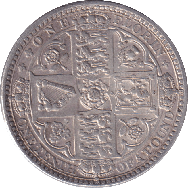 1849 FLORIN ( GVF ) - FLORIN - Cambridgeshire Coins