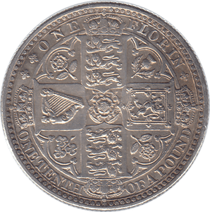 1849 FLORIN ( GVF ) - FLORIN - Cambridgeshire Coins