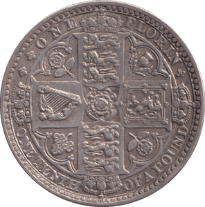 1849 FLORIN ( GVF ) - FLORIN - Cambridgeshire Coins