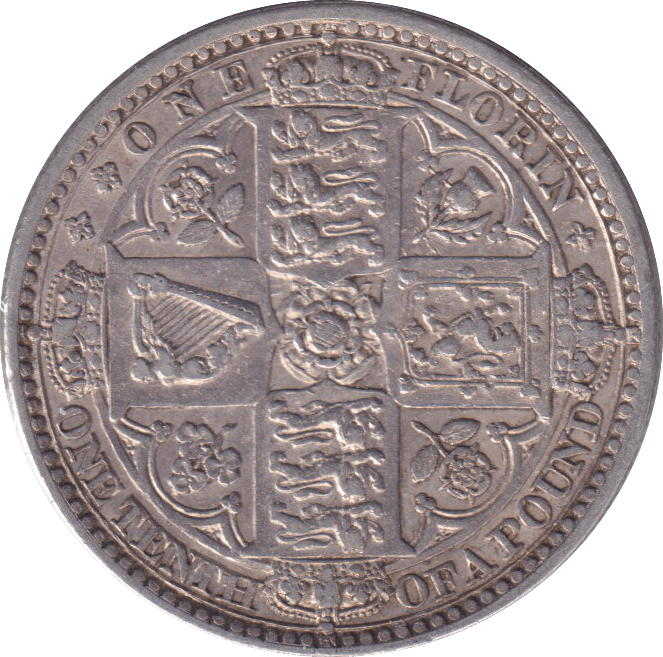 1849 FLORIN ( GVF ) S - FLORIN - Cambridgeshire Coins
