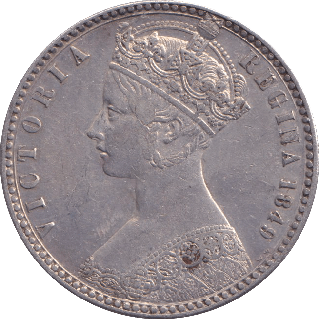 1849 FLORIN ( GVF ) S - FLORIN - Cambridgeshire Coins