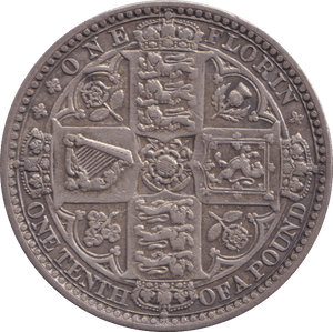 1849 FLORIN ( GVF) - FLORIN - Cambridgeshire Coins