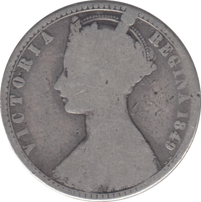 1849 FLORIN ( NF ) - FLORIN - Cambridgeshire Coins