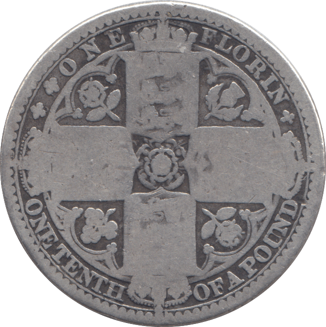 1849 FLORIN ( NF ) - FLORIN - Cambridgeshire Coins
