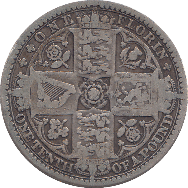 1849 FLORIN ( NF ) - WORLD COINS - Cambridgeshire Coins