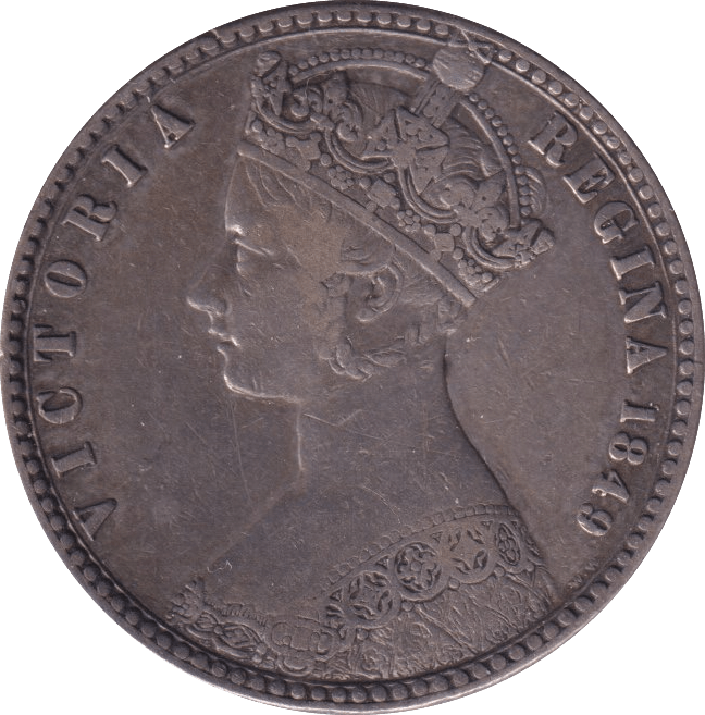 1849 FLORIN ( VF ) - FLORIN - Cambridgeshire Coins