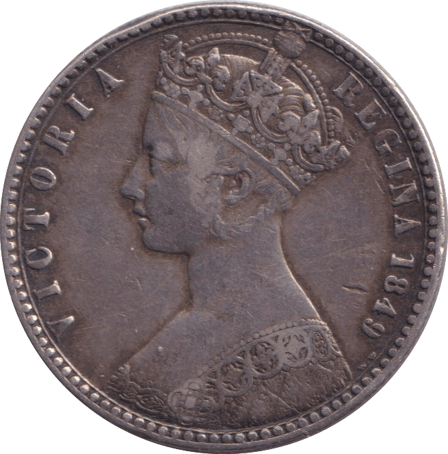 1849 FLORIN ( VF ) - FLORIN - Cambridgeshire Coins