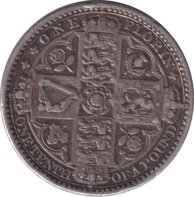1849 FLORIN ( VF ) - FLORIN - Cambridgeshire Coins