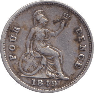 1849 FOURPENCE F57 ( GF ) - FOURPENCE - Cambridgeshire Coins