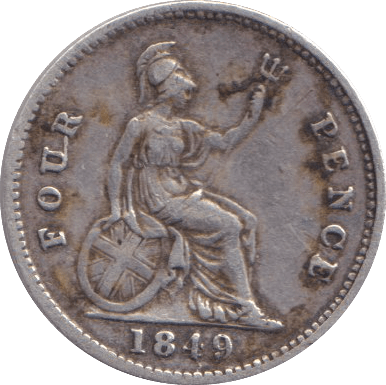 1849 FOURPENCE F57 ( GF ) - FOURPENCE - Cambridgeshire Coins