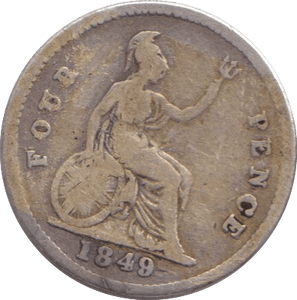 1849 FOURPENCE ( FAIR ) - SIXPENCE - Cambridgeshire Coins