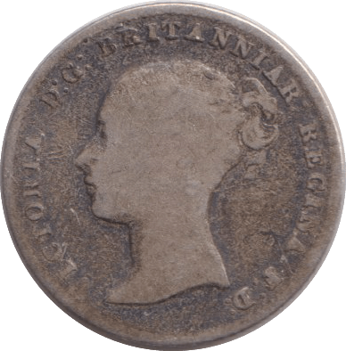 1849 FOURPENCE ( FINE ) - FOURPENCE - Cambridgeshire Coins