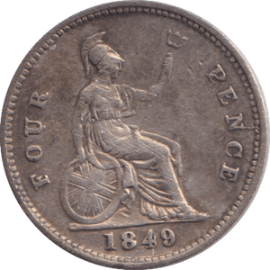 1849 FOURPENCE ( GF ) - FOURPENCE - Cambridgeshire Coins