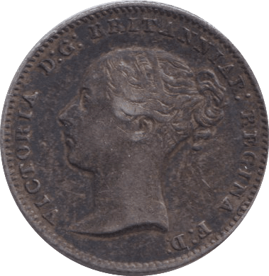 1849 FOURPENCE ( GVF ) - FOURPENCE - Cambridgeshire Coins
