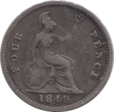 1849 FOURPENCE ( NF ) - Fourpence - Cambridgeshire Coins