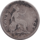1849 FOURPENCE ( NF ) - FOURPENCE - Cambridgeshire Coins