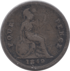 1849 FOURPENCE ( NF ) - MAUNDY FOURPENCE - Cambridgeshire Coins