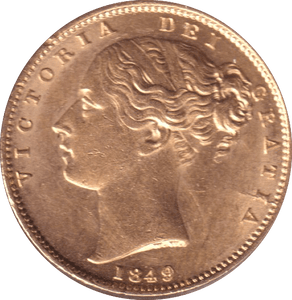 1849 GOLD SOVEREIGN ( EF ) - SOVEREIGN - Cambridgeshire Coins
