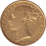1849 GOLD SOVEREIGN ( GVF ) - SOVEREIGN - Cambridgeshire Coins