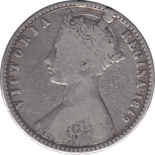 1849 GOTHIC FLORIN ( FINE ) - FLORIN - Cambridgeshire Coins