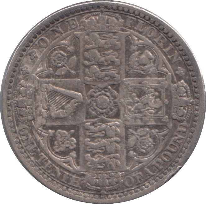1849 GOTHIC FLORIN ( GF ) 14 - FLORIN - Cambridgeshire Coins