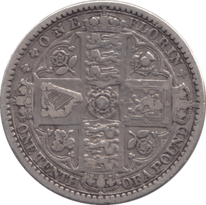 1849 GOTHIC FLORIN ( GF ) 7 - FLORIN - Cambridgeshire Coins